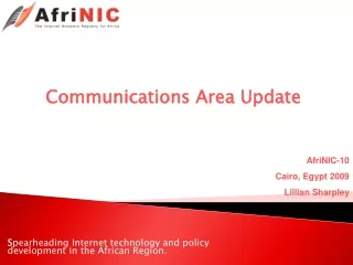 Communications Area Update