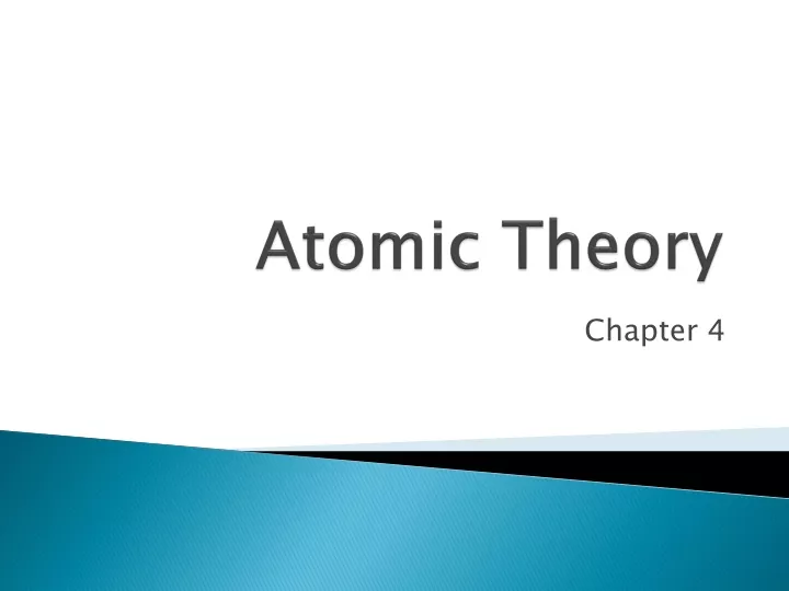 atomic theory