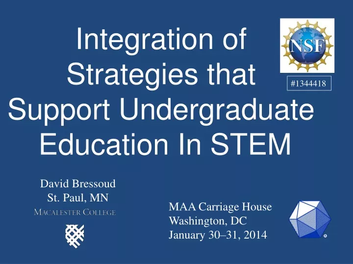 integration of strategies that support