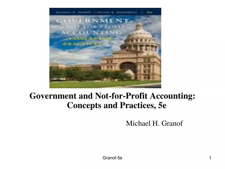 government and not for profit accounting concepts