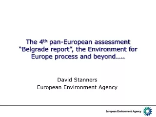 David Stanners European Environment Agency
