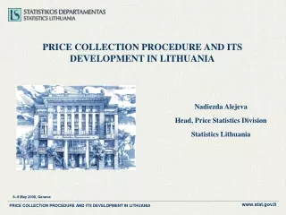 PRICE COLLECTION PROCEDURE AND ITS DEVELOPMENT IN LITHUANIA