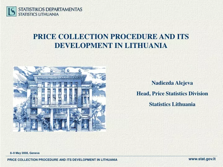 price collection procedure and its development in lithuania