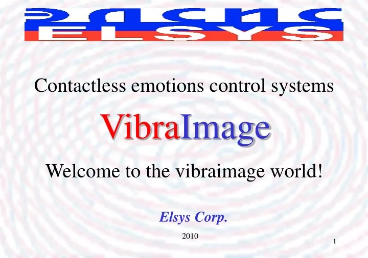 contactless emotions control systems