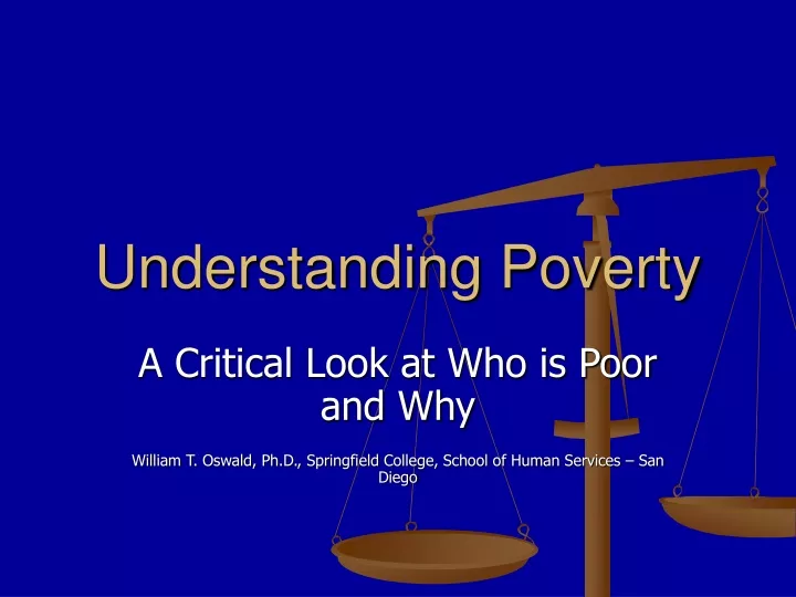 understanding poverty