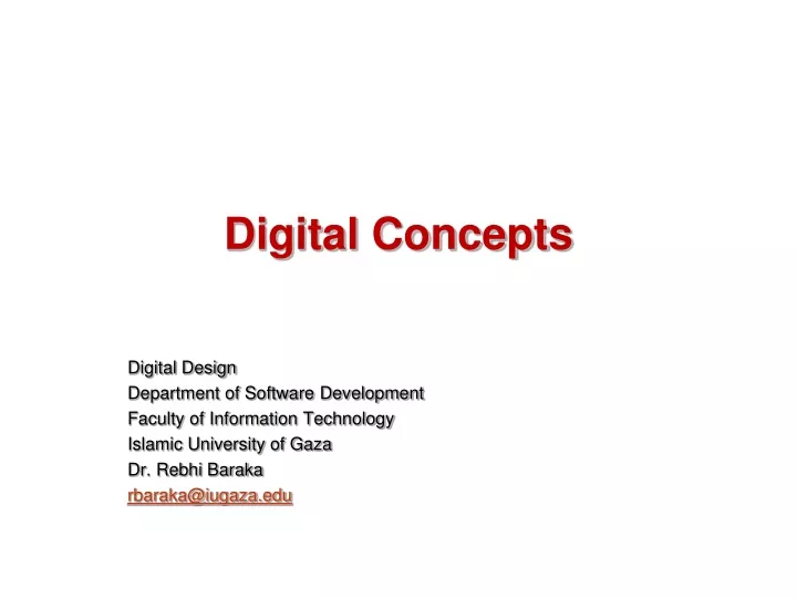 digital concepts