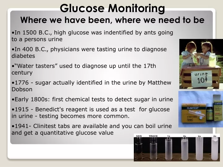 glucose monitoring where we have been where