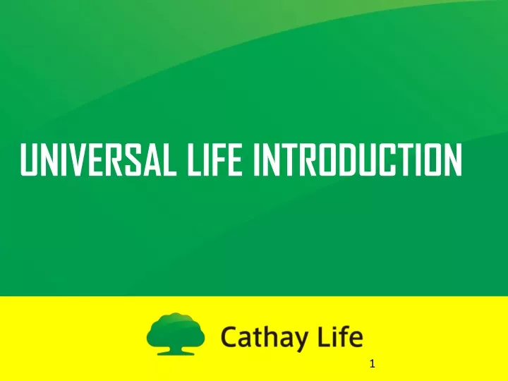 universal life introduction