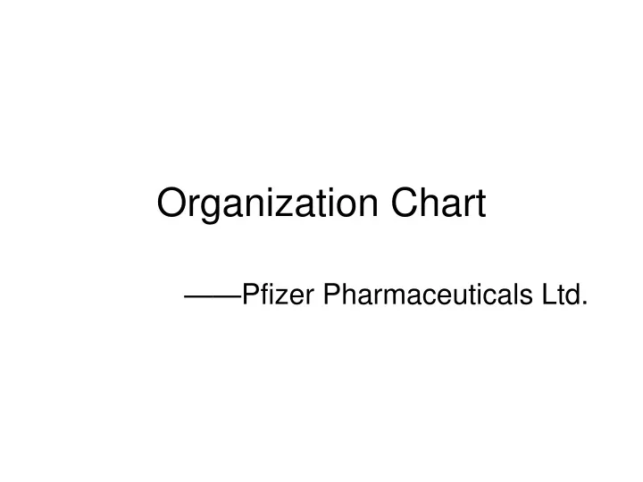 organization chart