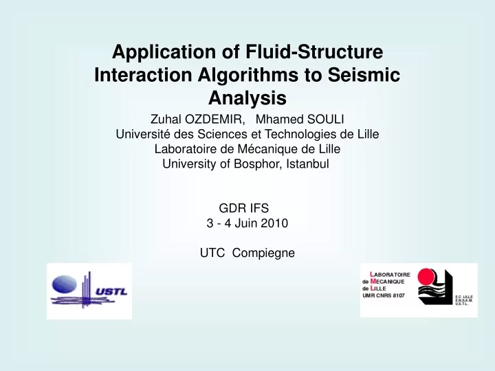application of fluid structure interaction