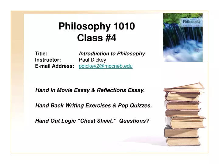 philosophy 1010 class 4