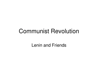 Communist Revolution