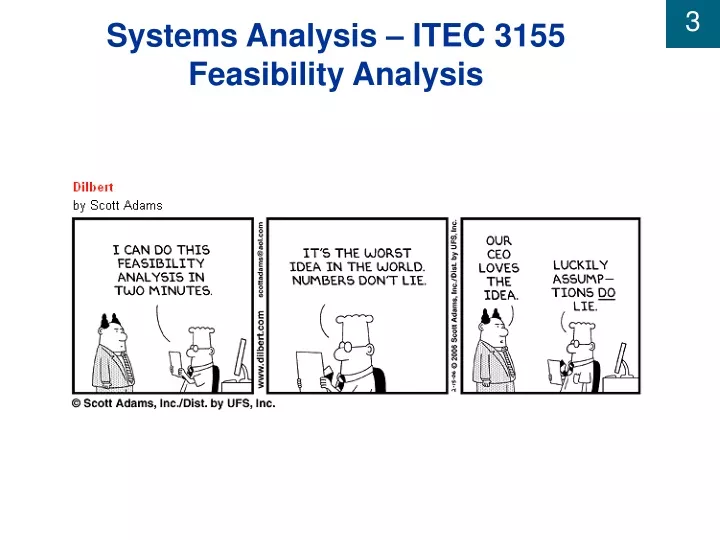 systems analysis itec 3155 feasibility analysis