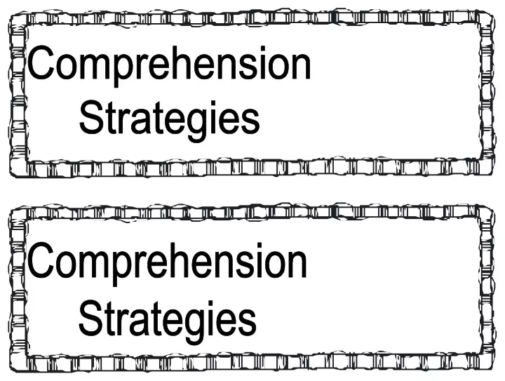 comprehension strategies