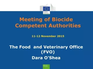 Meeting of Biocide Competent Authorities 11-12 November 2015