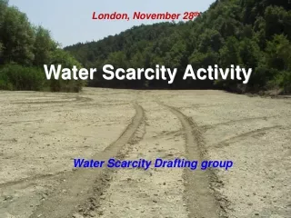 Water Scarcity Activity