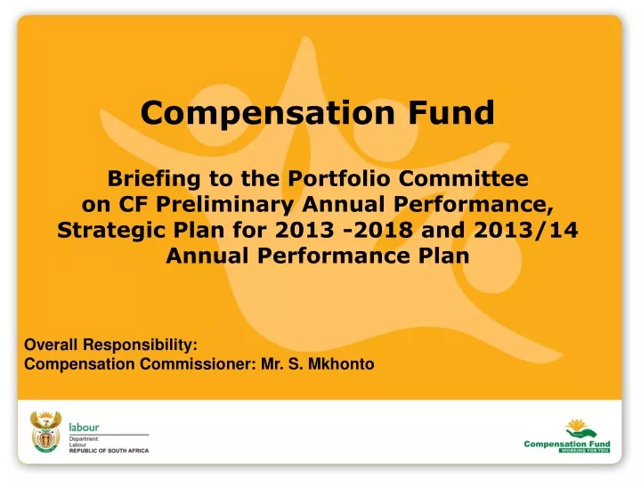 compensation fund briefing to the portfolio