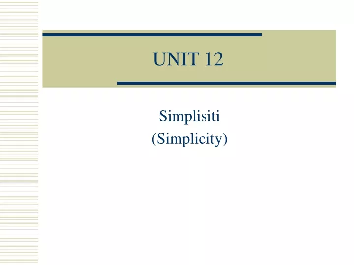 unit 12