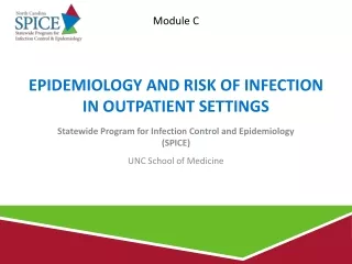 Epidemiology and Risk of Infection in outpatient Settings