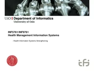 INF5761/INF9761 Health Management  Information  Systems