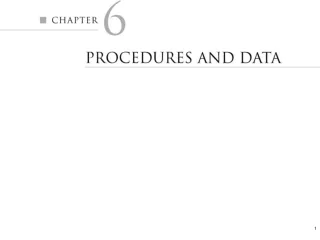 Figure 6.1   Relationship between the main program and a procedure.