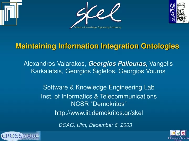 maintaining information integration ontologies