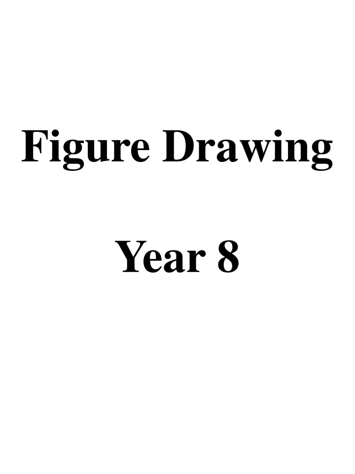 figure drawing year 8