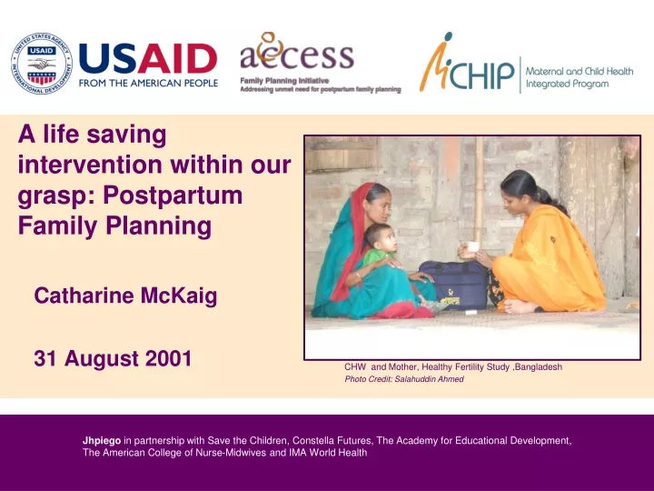 a life saving intervention within our grasp postpartum family planning