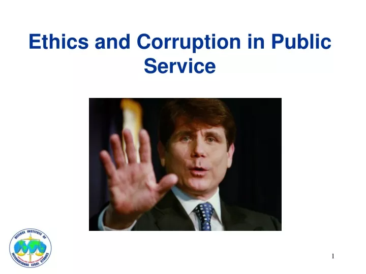 ethics and corruption in public service
