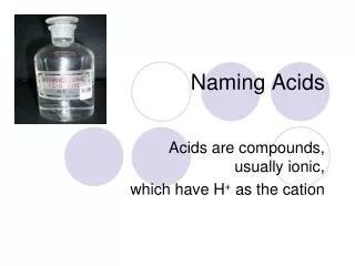 Naming Acids