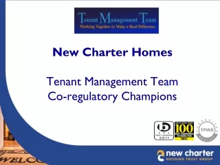 New Charter Homes Tenant Management Team Co-regulatory Champions