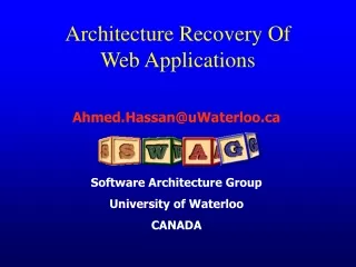 Architecture Recovery Of  Web Applications