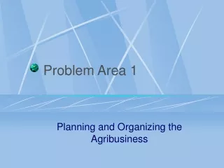 Problem Area 1