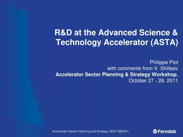 r d at the advanced science technology