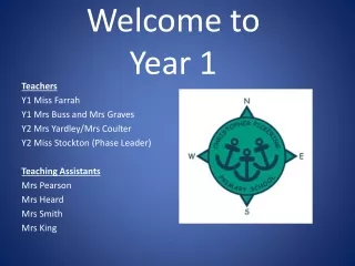 Welcome to  Year 1