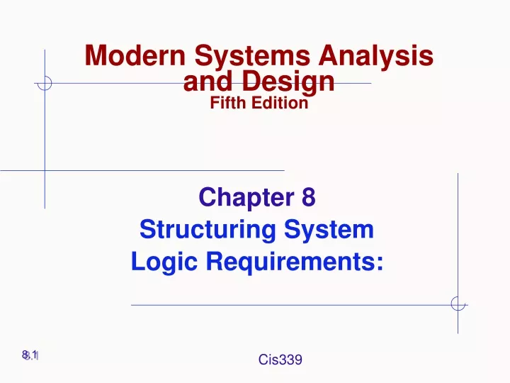 modern systems analysis and design fifth edition