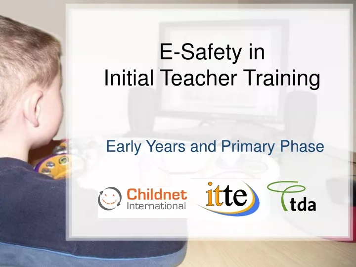 e safety in initial teacher training