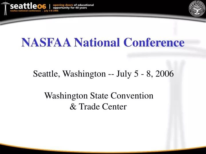 PPT NASFAA National Conference PowerPoint Presentation, free download