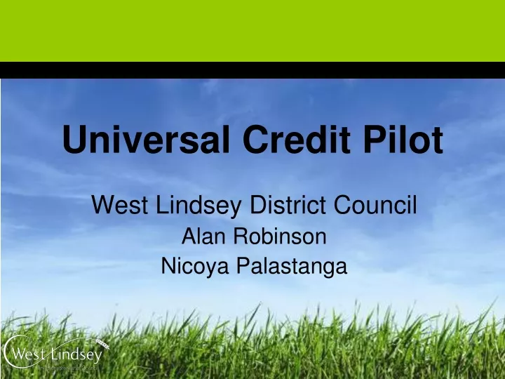 universal credit pilot