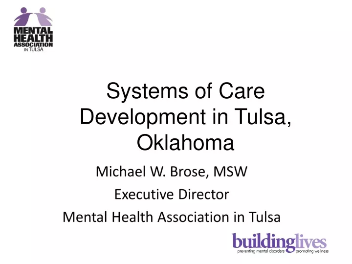systems of care development in tulsa oklahoma