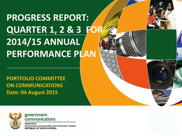 progress report quarter 1 2 3 for 2014 15 annual