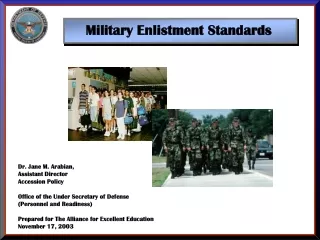 Military Enlistment Standards