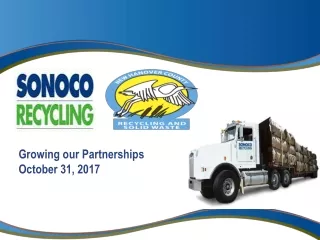 Growing our Partnerships October 31, 2017