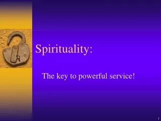 Spirituality: