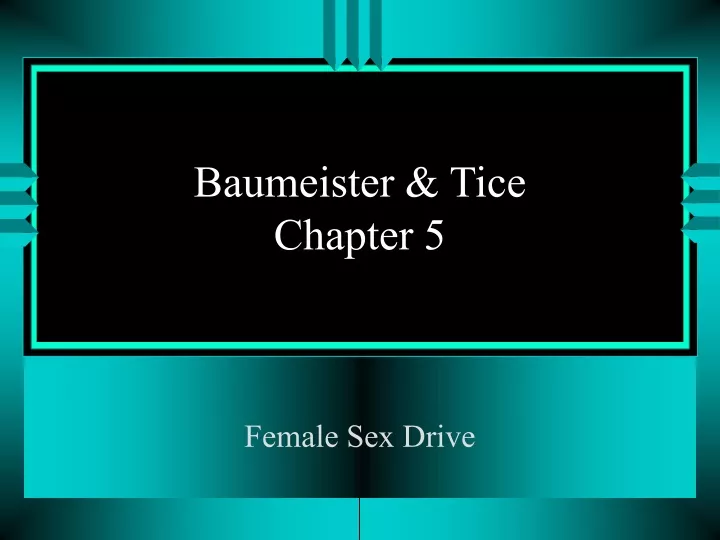 baumeister tice chapter 5