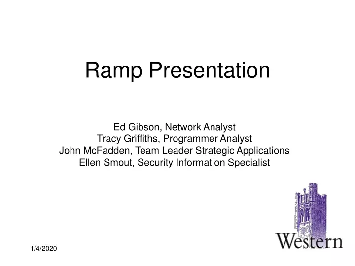 ramp presentation