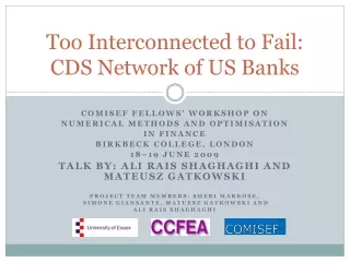 Too Interconnected to Fail: CDS Network of US Banks