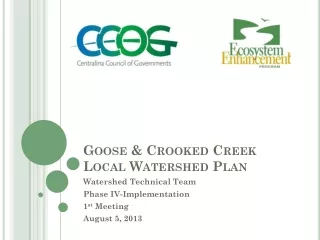 Goose &amp; Crooked Creek Local Watershed Plan
