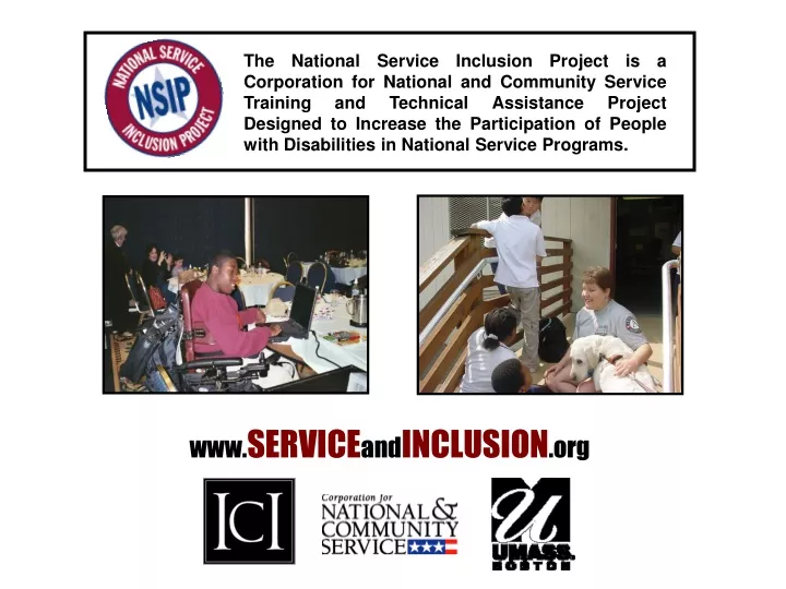 the national service inclusion project
