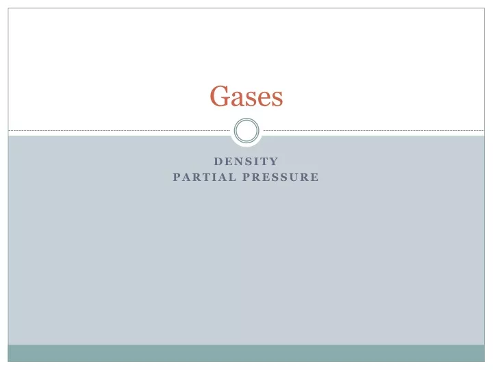 gases